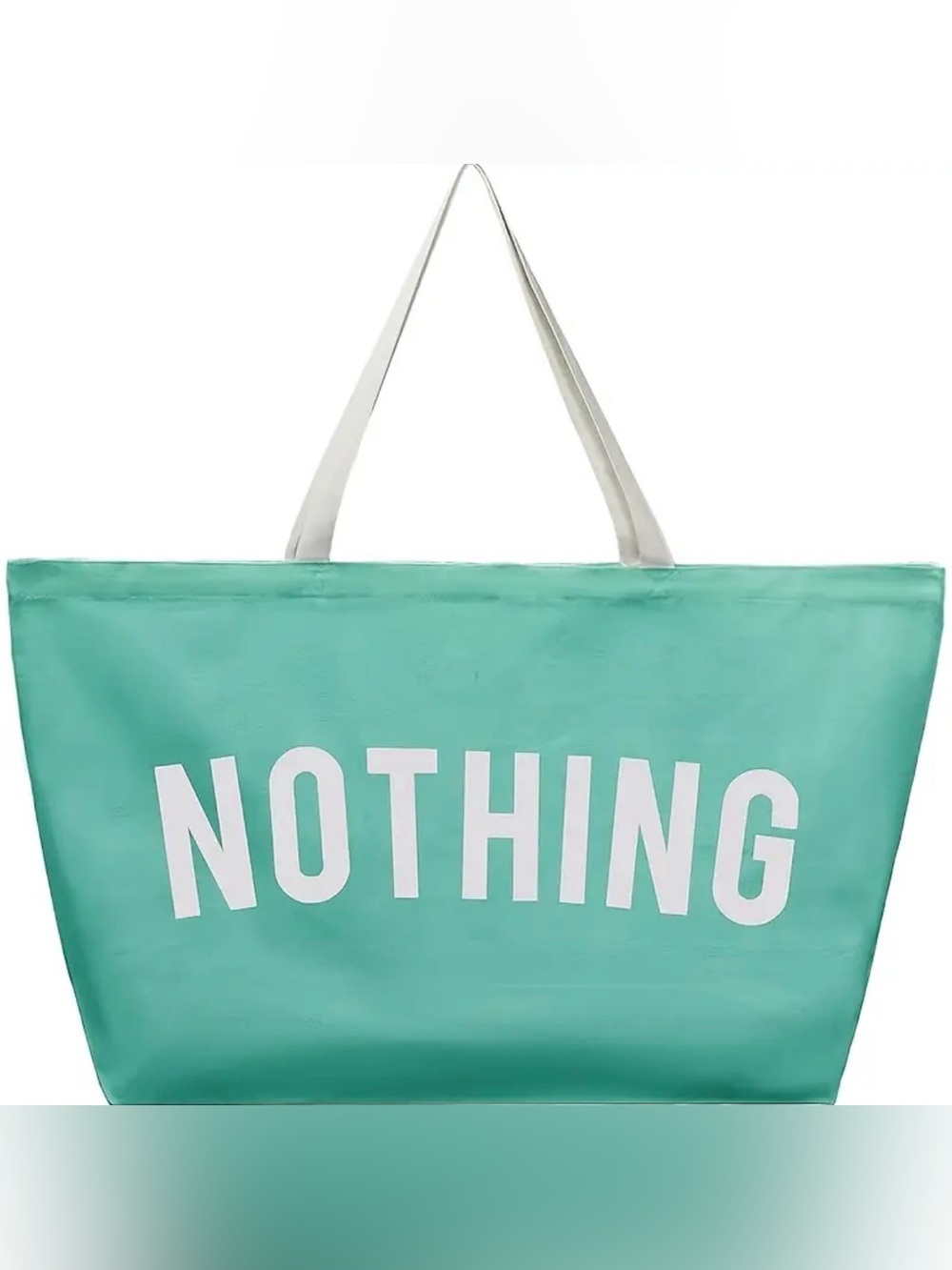 Nothing Mint Green Tote Bag - Women's Beach Tote